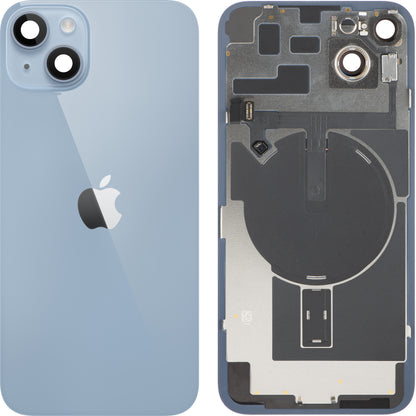 Batterijdeksel Apple iPhone 14 Plus, Met Middenbehuizing, Volledige Onderdelen, Blauw, Swap