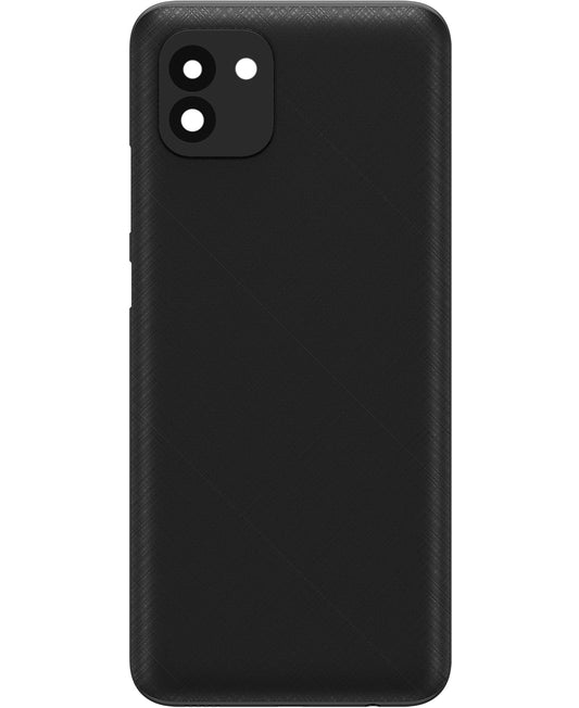 Batterijklep compatibel met Samsung Galaxy A03 A035, Versie F, Zwart