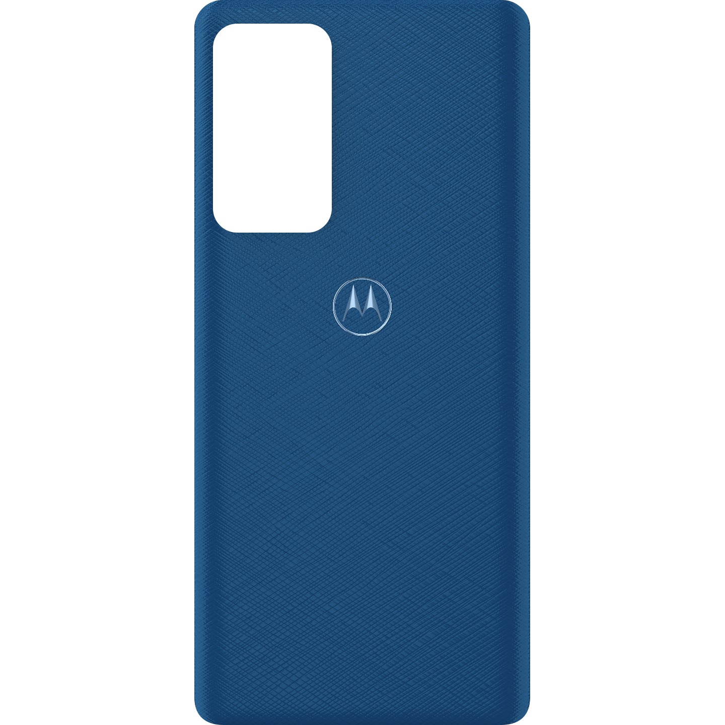 Batterijdeksel Motorola Edge 20 Pro, Blauw (Blauw veganleer), Service Pack 5S58C19373