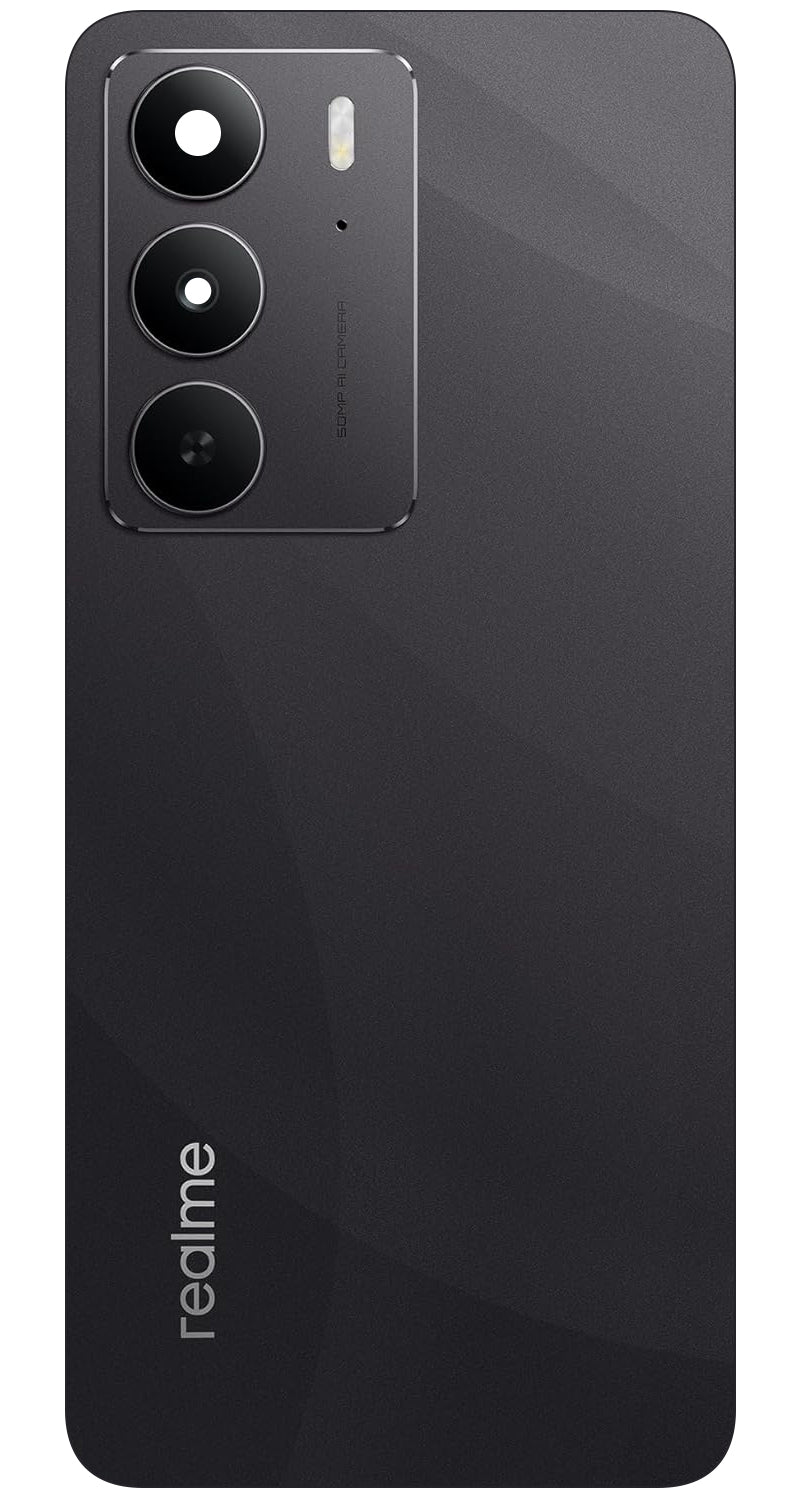 Batterijdeksel Realme C75 4G, Zwart (Storm Black), Service Pack 621033000468
