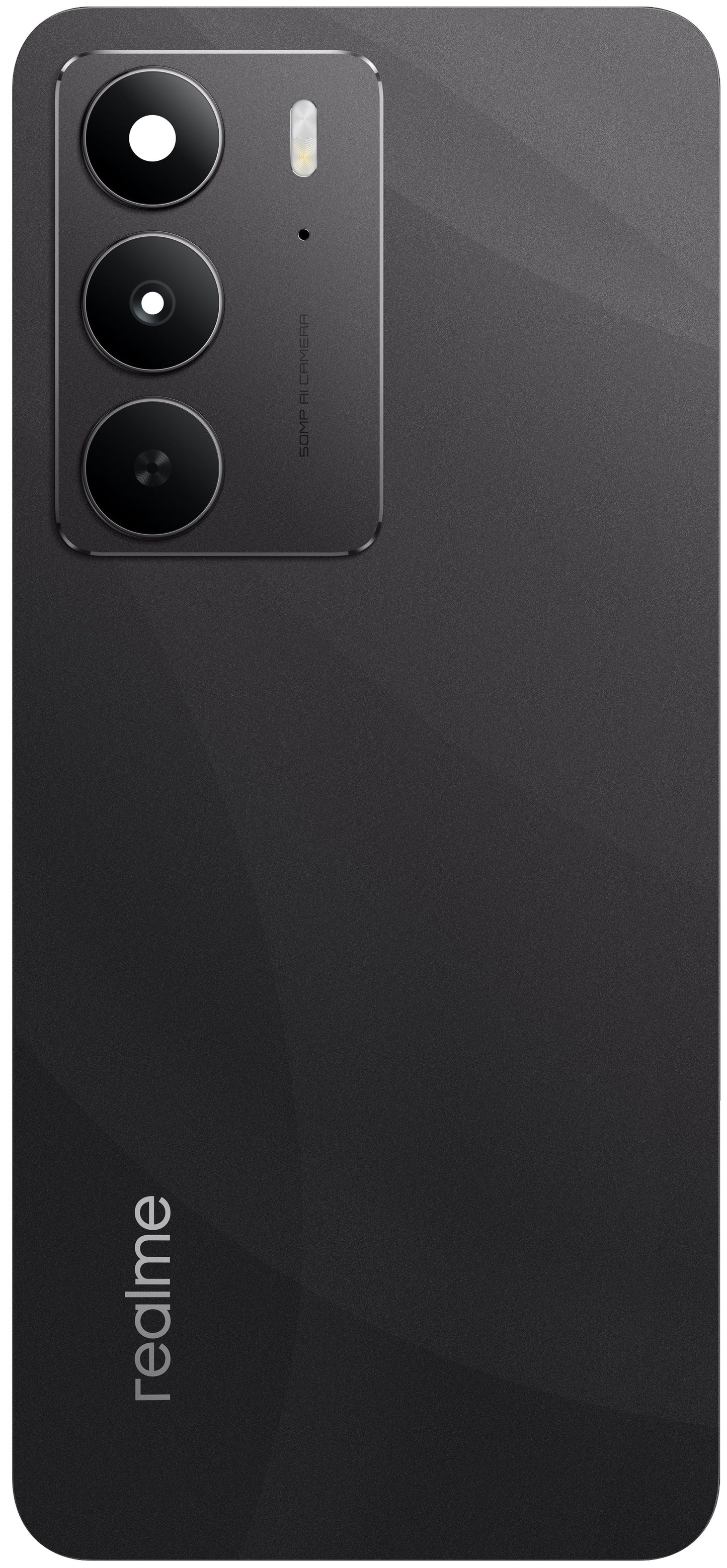 Batterijdeksel Realme 14x (India), Zwart (Crystal Black), Service Pack 621033000438