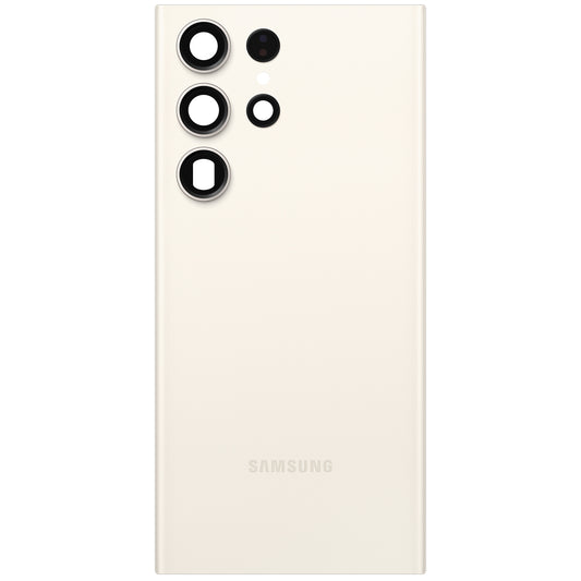Batterijdeksel Samsung Galaxy S23 Ultra S918, Crème, Service Pack GH82-30400B