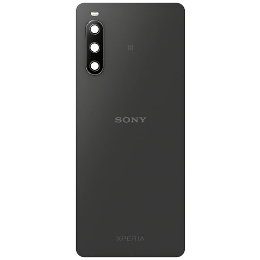 Sony Xperia 10 IV batterijdeksel, zwart, verwisselbaar 