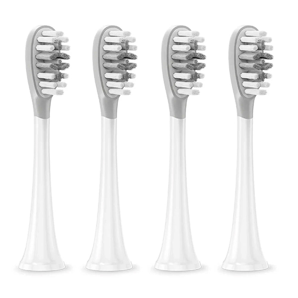 Reservekop Gum Care voor Elektrische Tandenborstel Bitvae S2 / S3, Set van 4 stuks, Wit