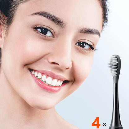 Reservekop Gum Care voor Elektrische Tandenborstel Bitvae S2 / S3, Set van 4 stuks, Wit