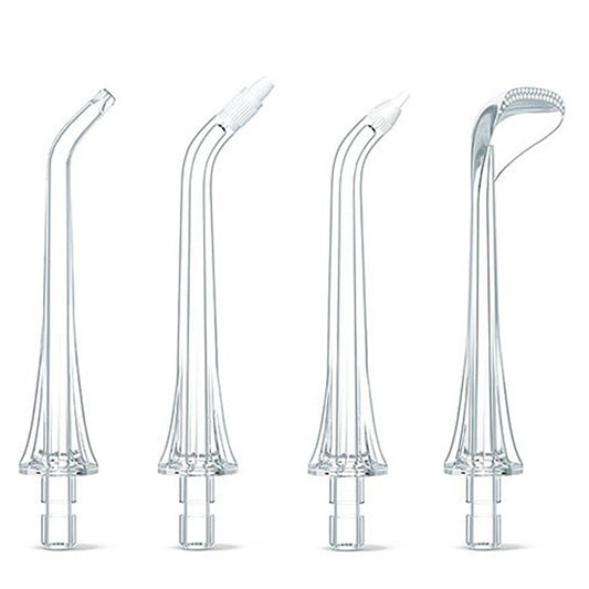 Reservekop voor Bitvae C2 / F30 / 204 mondirrigator, set van 4 stuks, transparant
