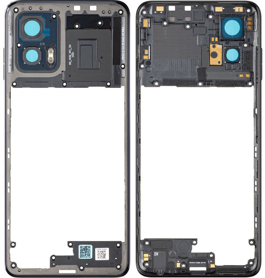 Middenbehuizing Motorola Moto G73, Blauw (Midnight Blue), Service Pack 5S58C22264