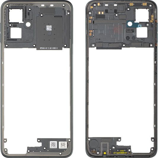 Middenbehuizing Motorola Moto G55, Grijs (Forest Grey), Service Pack 5S58C28444