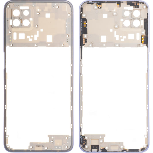 Oppo A72 5G Midden Hoesje Oppo A72 5G, Blauw