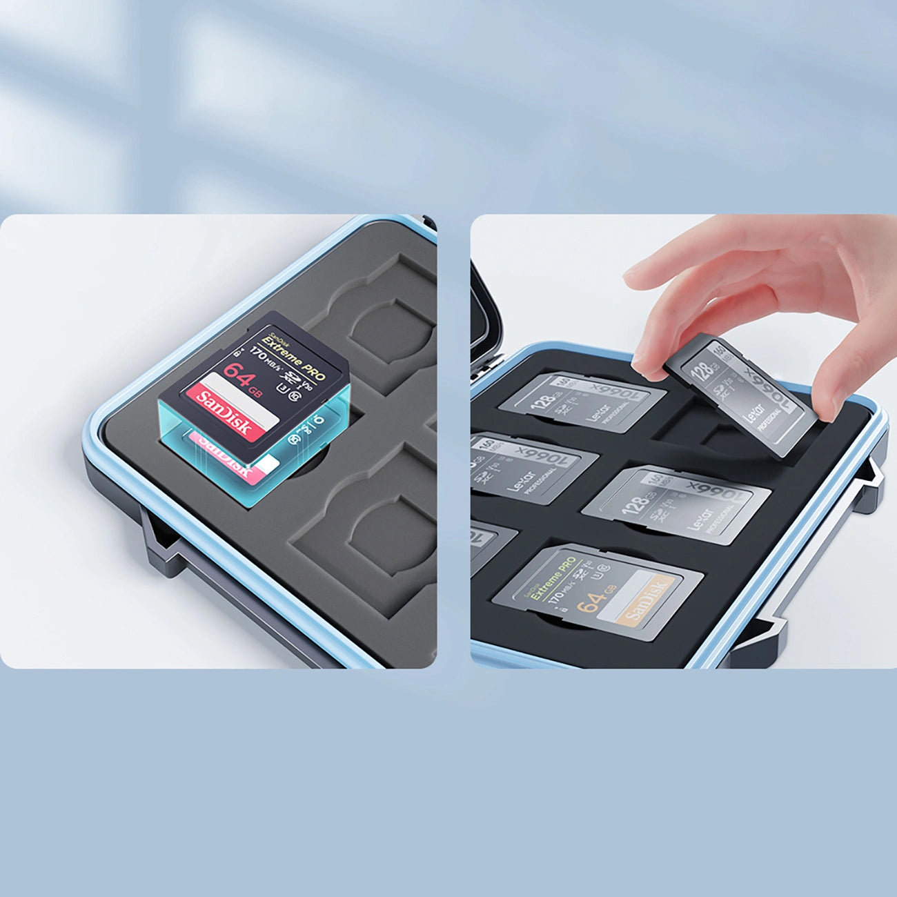 Orico PHCD-3 Beschermhoes voor SD / microSD geheugenkaarten, Zwart