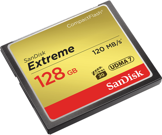 CompactFlash Geheugenkaart SanDisk Extreme, 128Gb, UDMA 7 SDCFXSB-128G-G46