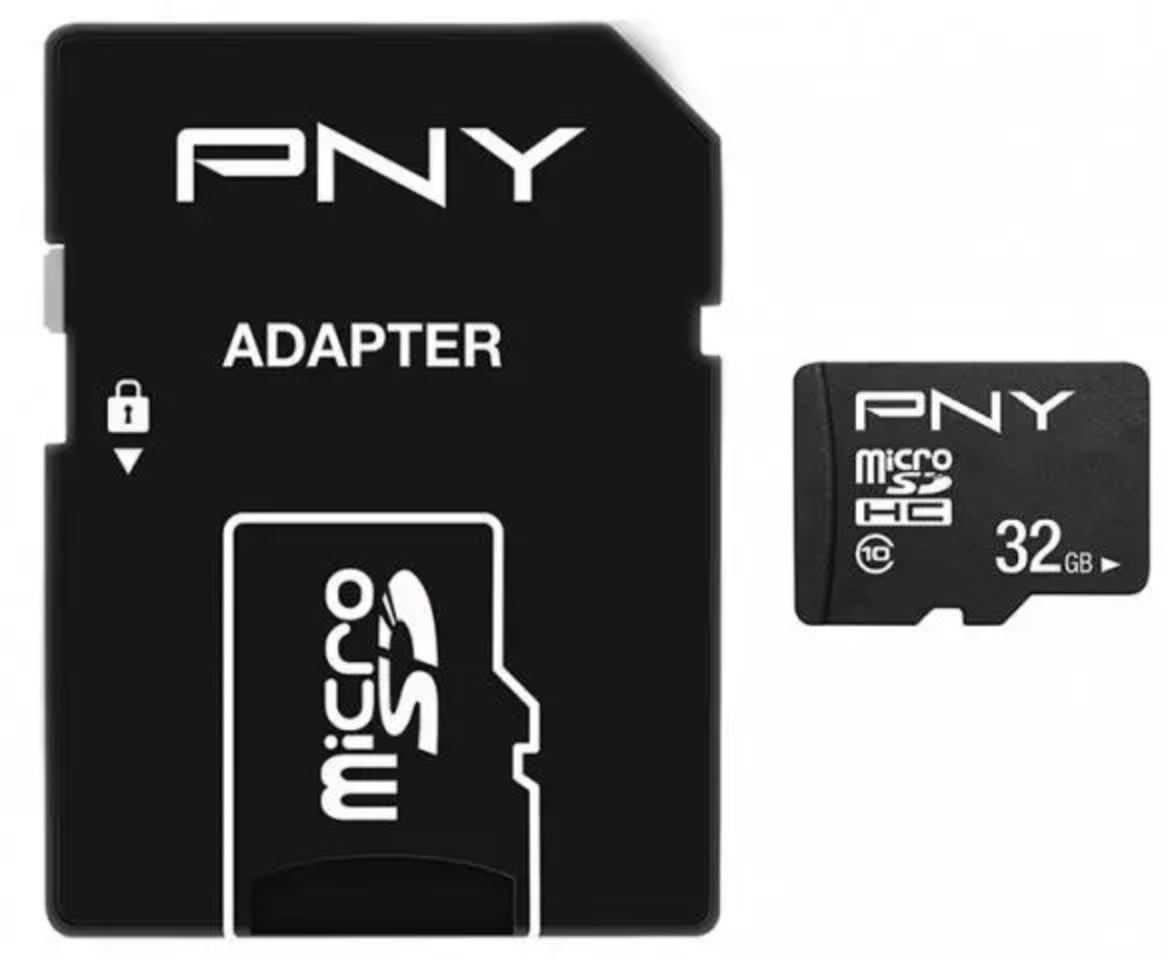 MicroSDHC Geheugenkaart PNY Performance Plus, 32Gb, Klasse 10, Met Adapter P-SDU32G10PPL-GE