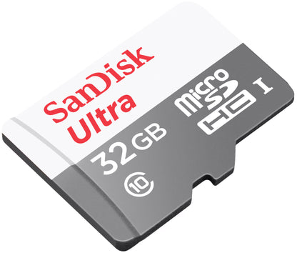 Geheugenkaart microSDHC SanDisk Ultra, 32Gb, Klasse 10, Met Adapter SDSQUNR-032G-GN3MA