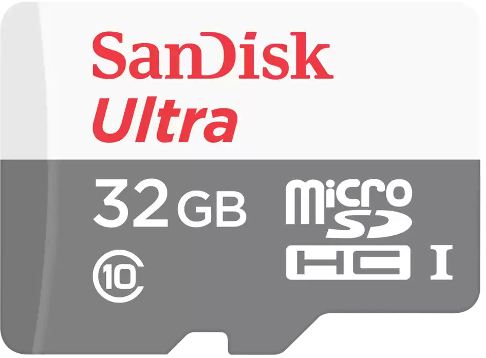 Geheugenkaart microSDHC SanDisk Ultra, 32Gb, Klasse 10, Met Adapter SDSQUNR-032G-GN3MA