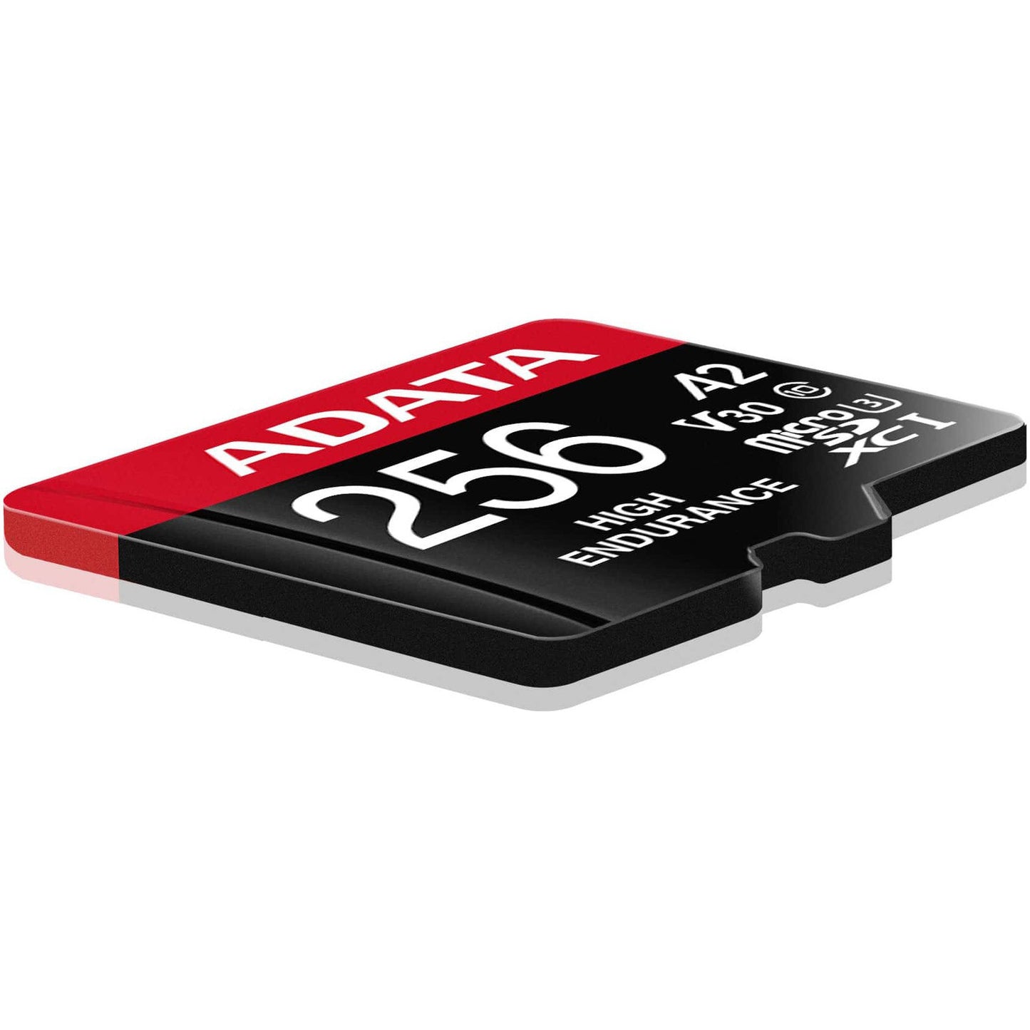Geheugenkaart microSDXC Adata High Endurance, 256Gb, Klasse 10 / UHS-1 U3, Met Adapter AUSDX256GUI3V30SHA2-RA1