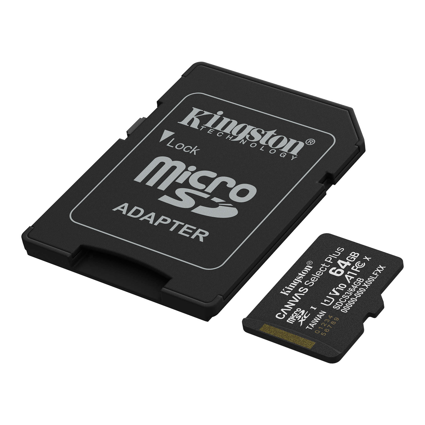 Kingston Canvas Select Plus Android A1 microSDXC Geheugenkaart, 64Gb, Klasse 10 / UHS-1 U1, Met Adapter SDCS3/64GB