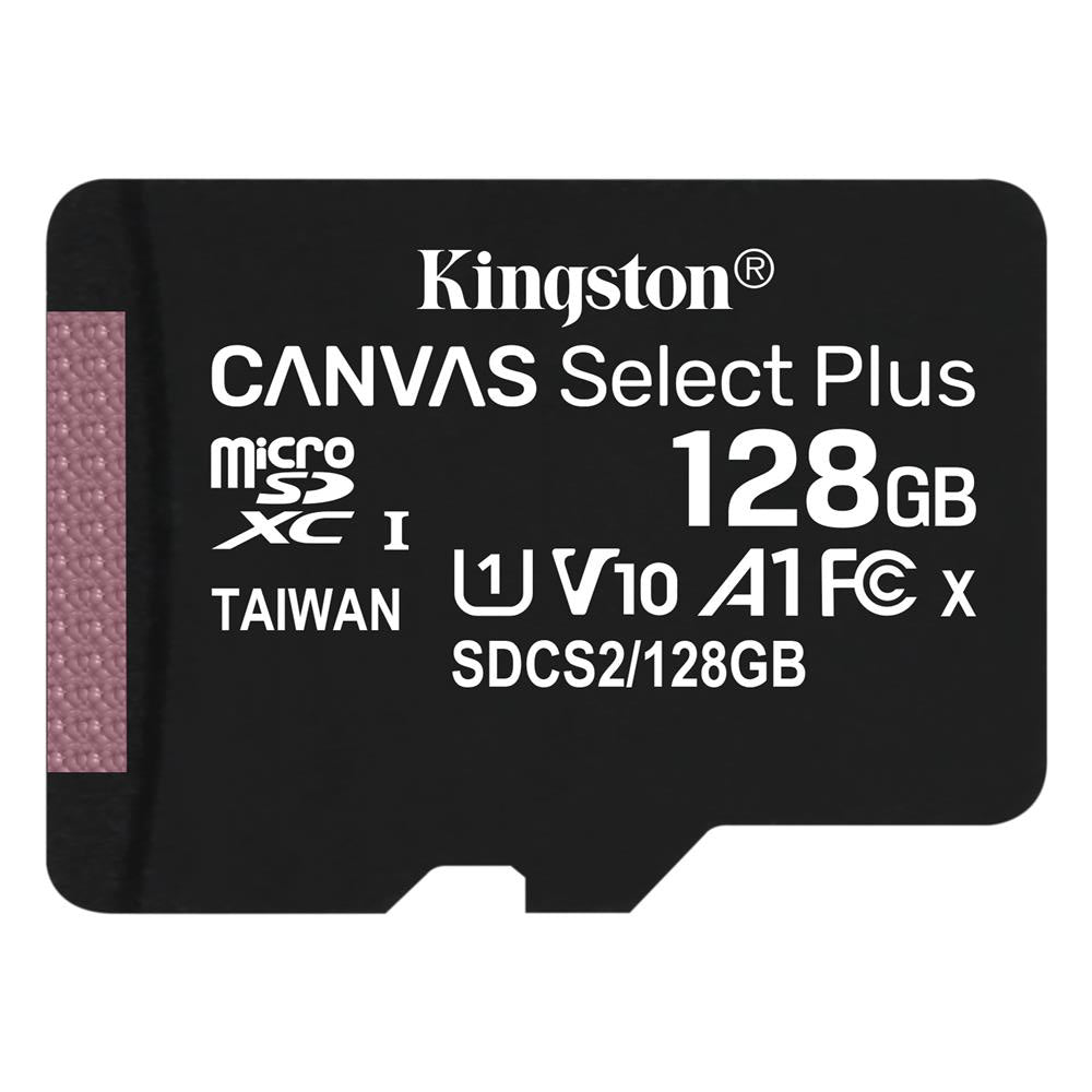 Memory Card microSDXC Kingston Canvas Select Plus, 128Gb, ​​Class 10 / UHS-1 U1 SDCS2/128GBSP