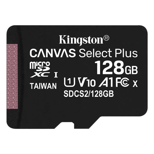 Kingston Canvas Select Plus, 128Gb, Class 10 / UHS-1 U1 SDCS2/128GBSP microSDXC Memory Card