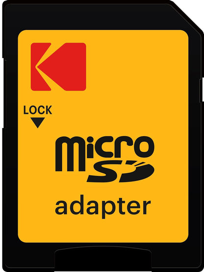 Geheugenkaart microSDXC Kodak Ultra Performance, 128Gb, Klasse 10 / UHS-1 U3, Met Adapter EKMSDM128GXC10HPRK