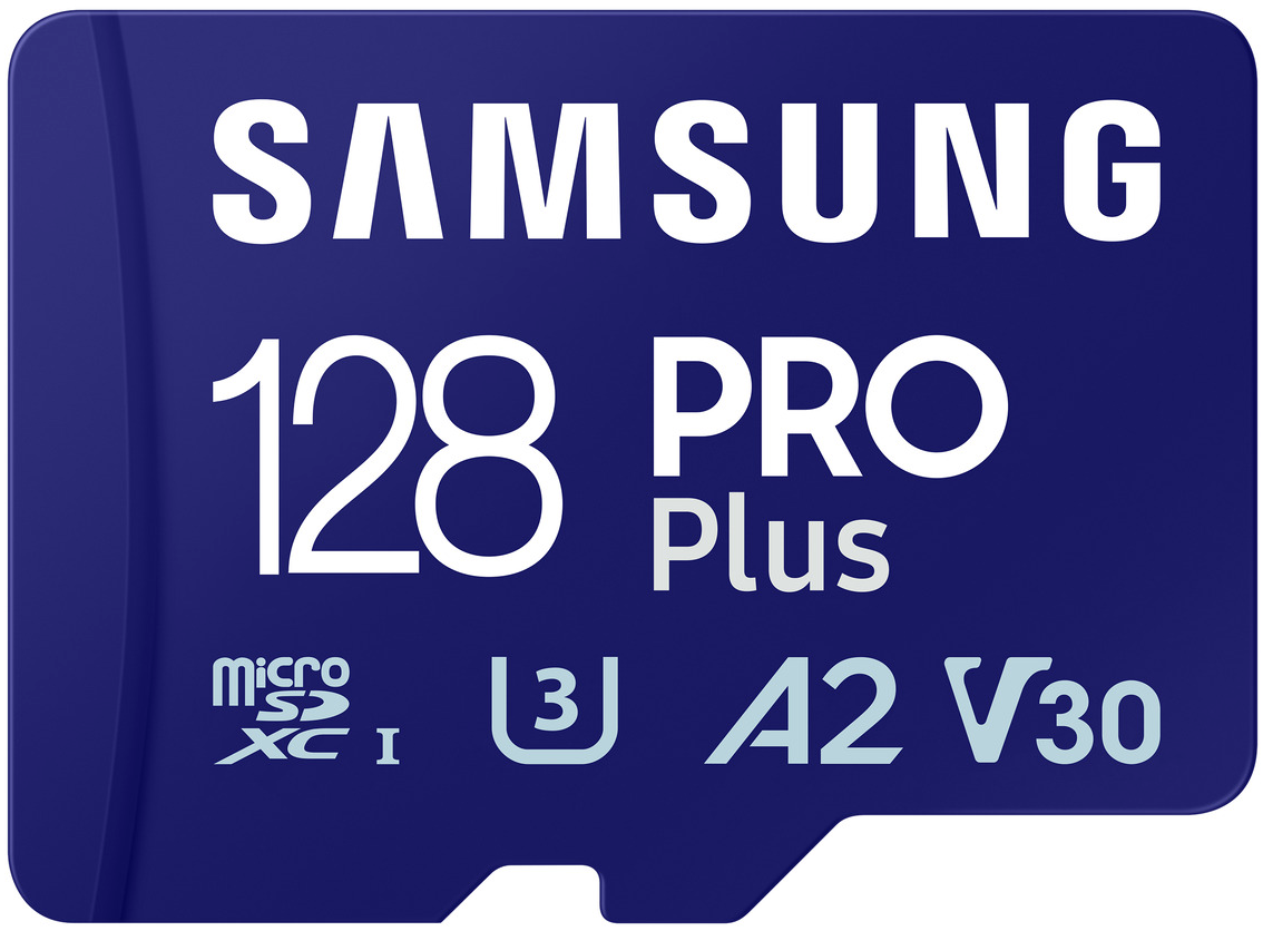 Samsung PRO Plus microSDXC Geheugenkaart, 128Gb, Klasse 10 / UHS-1 U3, Met Adapter MB-MD128SA/EU