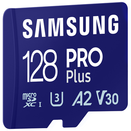 Samsung PRO Plus microSDXC Geheugenkaart, 128Gb, Klasse 10 / UHS-1 U3, Met Adapter MB-MD128SA/EU