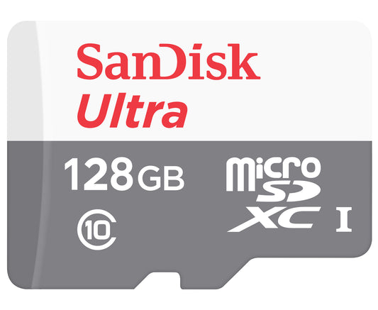 SanDisk Ultra Android microSDXC-geheugenkaart, 128Gb, Klasse 10 / UHS-1 U1 SDSQUNR-128G-GN6MN SDSQUNR-128G-GN6MN