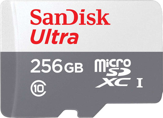 Geheugenkaart microSDXC SanDisk Ultra, 256Gb, Klasse 10 SDSQUNR-256G-GN3MN