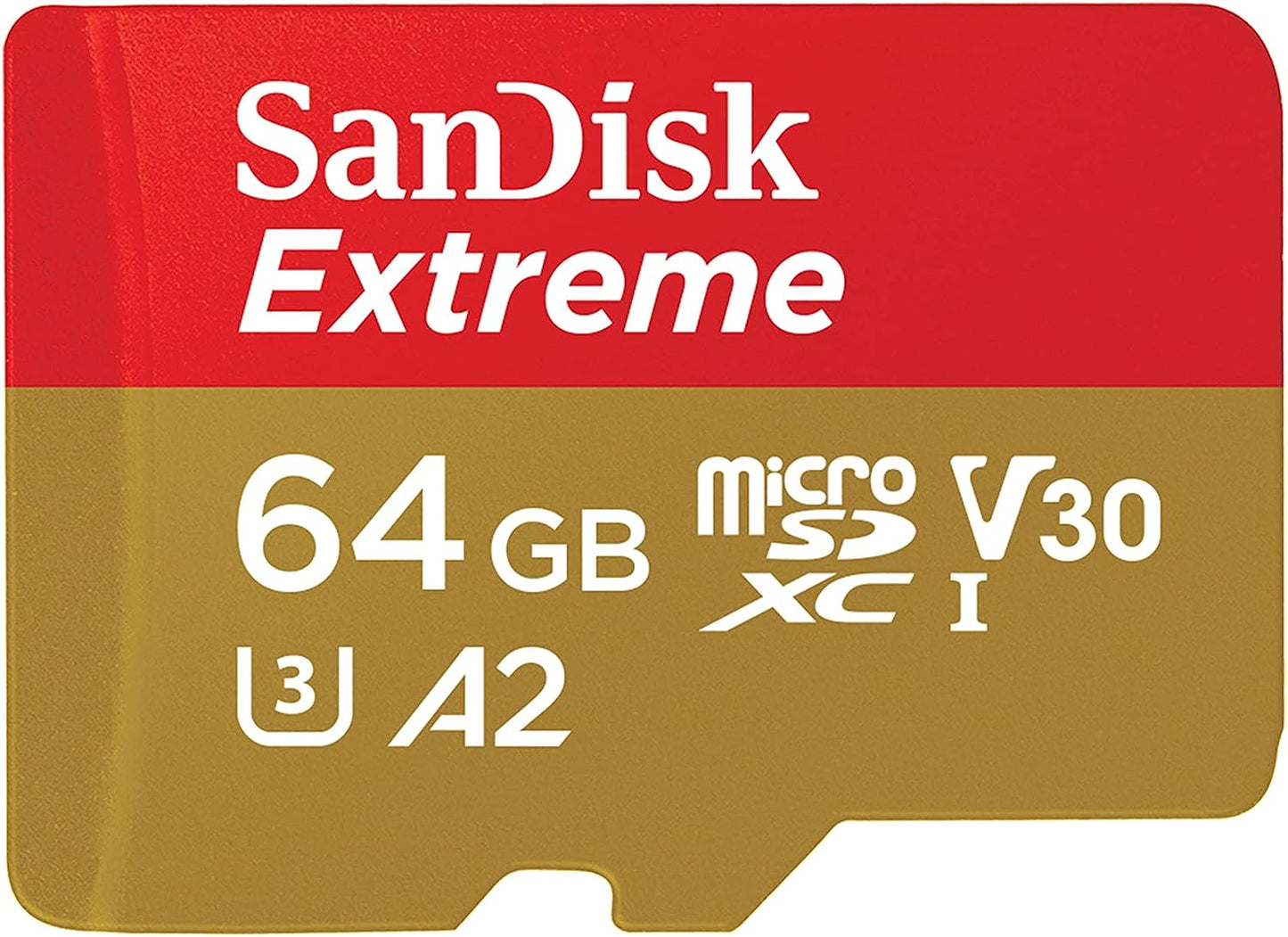 SanDisk Extreme microSDXC-geheugenkaart, 64Gb, Klasse 10 / UHS-1 U3 SDSQXAH-064G-GN6MN 