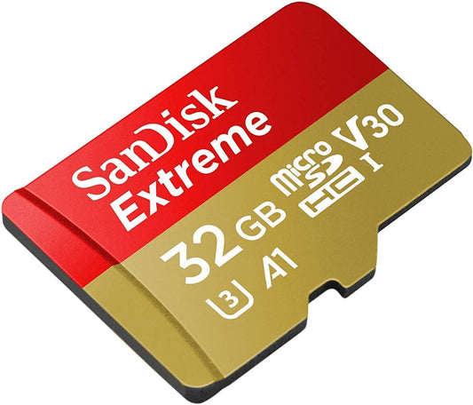 SanDisk Extreme microSDXC-geheugenkaart, 32Gb, Klasse 10 / UHS-1 U3 SDSQXAF-032G-GN6MN 