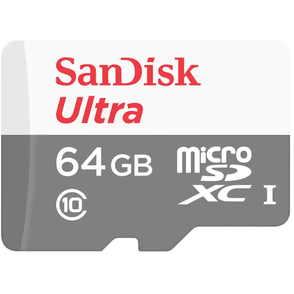 Geheugenkaart microSDXC SanDisk Ultra, 64Gb, Klasse 10, Met Adapter SDSQUNR-064G-GN3MA