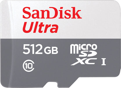 Geheugenkaart microSDXC SanDisk Ultra, 512Gb, Klasse 10 SDSQUNR-512G-GN3MN