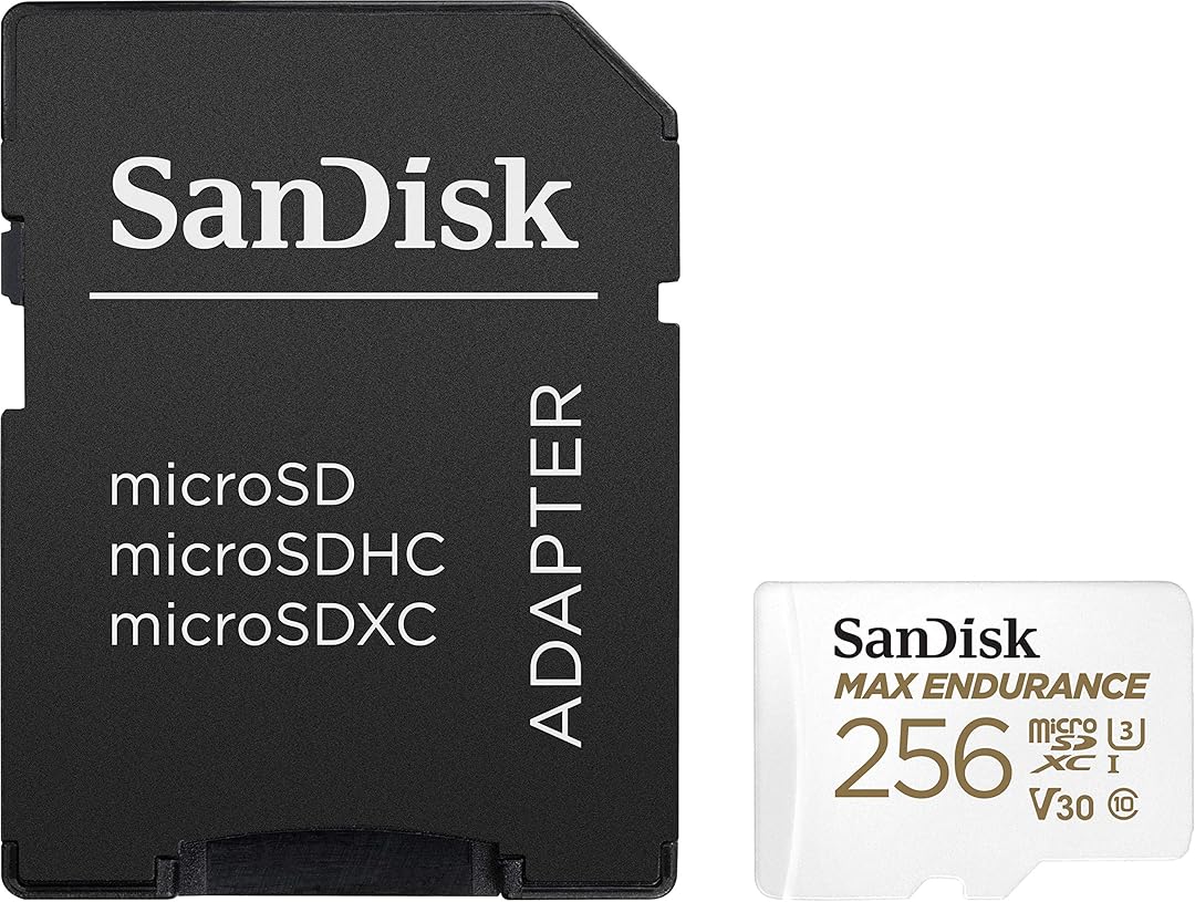 SanDisk MAX Endurance microSDXC Geheugenkaart, 256Gb, Klasse 10 / UHS-1 U3, Met Adapter SDSQQVR-256G-GN6IA