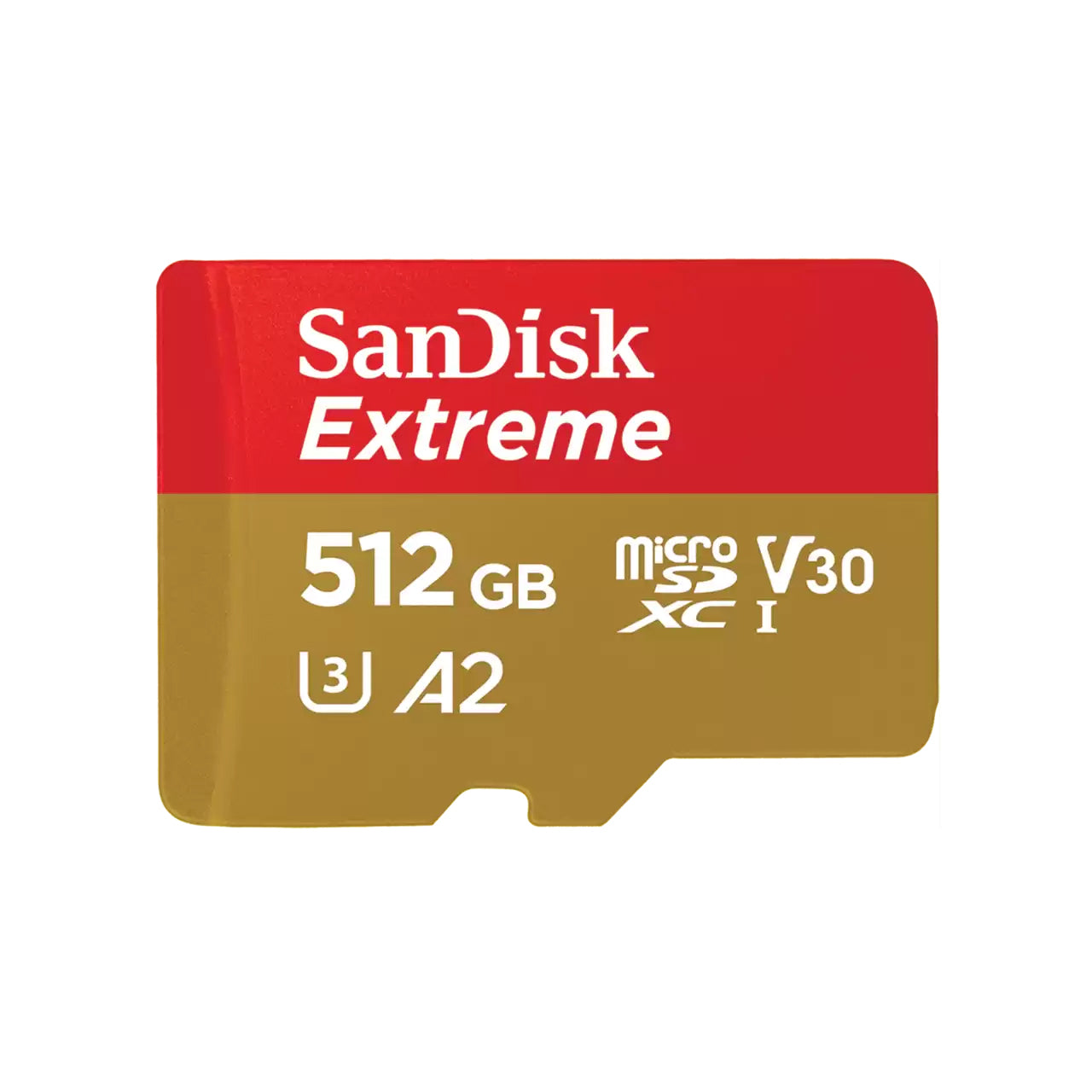 SanDisk Extreme microSDXC geheugenkaart, 512Gb, Klasse 10 / UHS-1 U3 SDSQXAV-512G-GN6MN