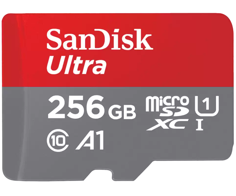 Geheugenkaart microSDXC SanDisk Ultra Android A1, 256Gb, Klasse 10 / UHS-1 U1 SDSQUAC-256G-GN6MN