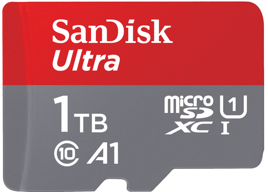 Geheugenkaart microSDXC SanDisk Ultra Android A1, 1TB, Klasse 10 / UHS-1 U1 SDSQUAC-1T00-GN6MN