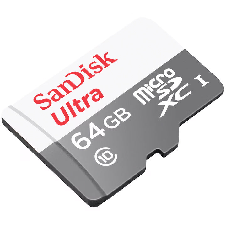 Geheugenkaart microSDXC SanDisk Ultra, 64Gb, Klasse 10, Met Adapter SDSQUNR-064G-GN3MA