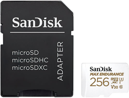 Geheugenkaart microSDXC SanDisk High Endurance, 256Gb, Klasse 10 / UHS-1 U3, Met Adapter SDSQQNR-256G-GN6IA