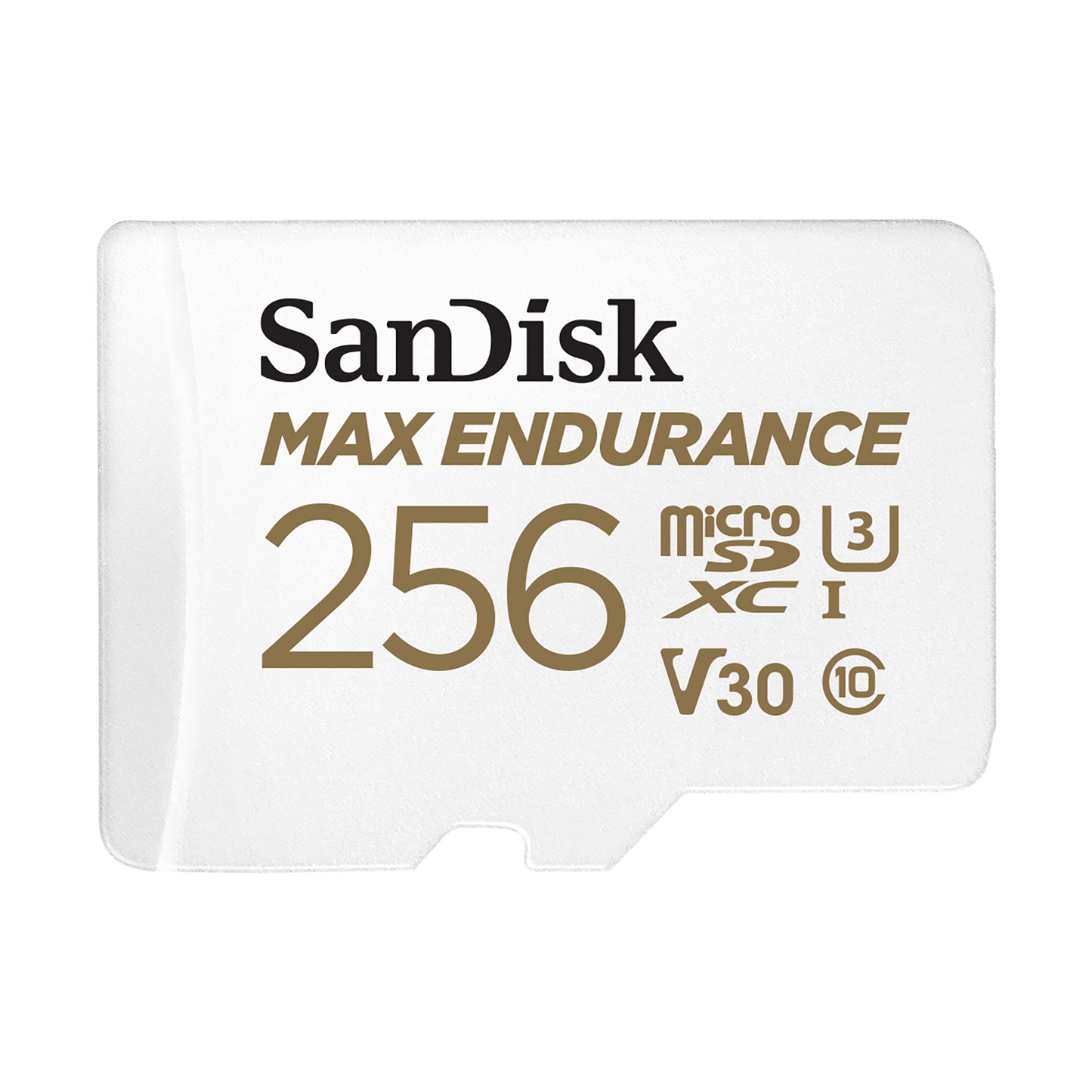SanDisk MAX Endurance microSDXC Geheugenkaart, 256Gb, Klasse 10 / UHS-1 U3, Met Adapter SDSQQVR-256G-GN6IA