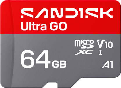 microSDXC SanDisk Ultra GO Android A1 Geheugenkaart, 64Gb, Klasse 10 / UHS-1 U1 SDSQUGN-064G-GN6MN