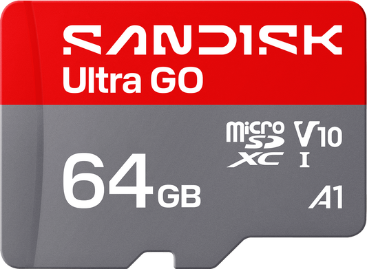 microSDXC SanDisk Ultra GO Android A1 Geheugenkaart, 64Gb, Klasse 10 / UHS-1 U1 SDSQUGN-064G-GN6MN