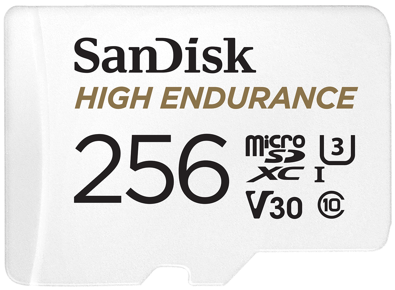 Geheugenkaart microSDXC SanDisk High Endurance, 256Gb, Klasse 10 / UHS-1 U3, Met Adapter SDSQQNR-256G-GN6IA