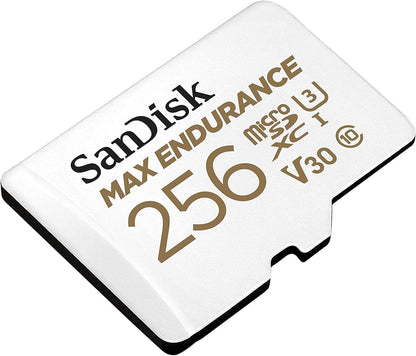 SanDisk MAX Endurance microSDXC Geheugenkaart, 256Gb, Klasse 10 / UHS-1 U3, Met Adapter SDSQQVR-256G-GN6IA