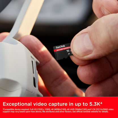 SanDisk Express microSDXC Geheugenkaart, 256Gb, Klasse 10 / UHS-1 U3 SDSQXFN-256G-GN4NN