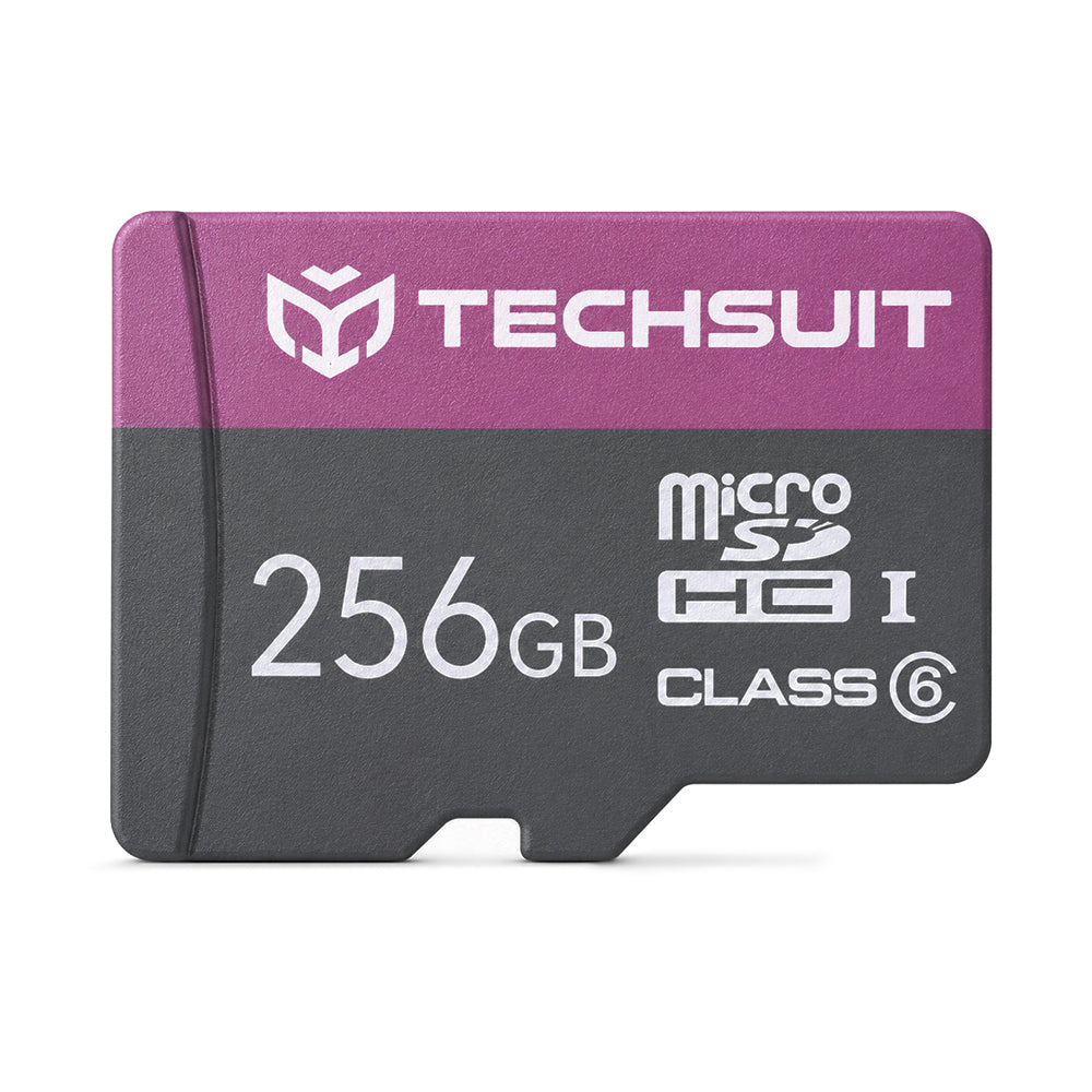 Techsuit THCM27 microSDXC Memory Card, 256GB, Class 6, With Adapter