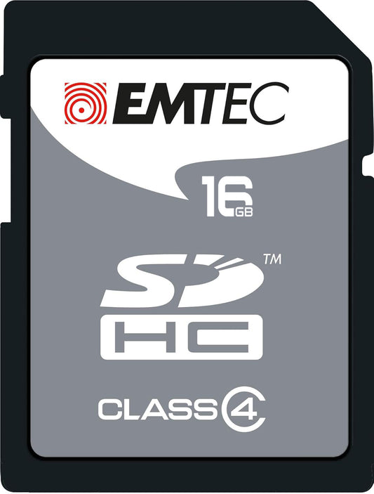 SDHC Geheugenkaart Emtec EliteSilver, 16Gb, Klasse 4 ECMSD16GHC4