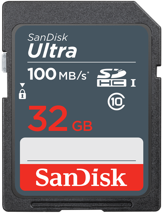 SanDisk Ultra SDHC Geheugenkaart, 32Gb, Klasse 10 SDSDUNR-032G-GN3IN