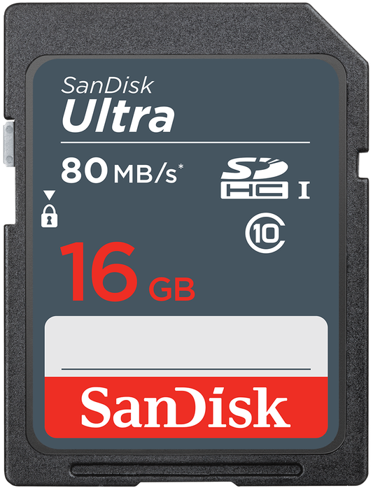 SanDisk Ultra SDHC Geheugenkaart, 16Gb, Klasse 10 SDSDUNS-016G-GN3IN
