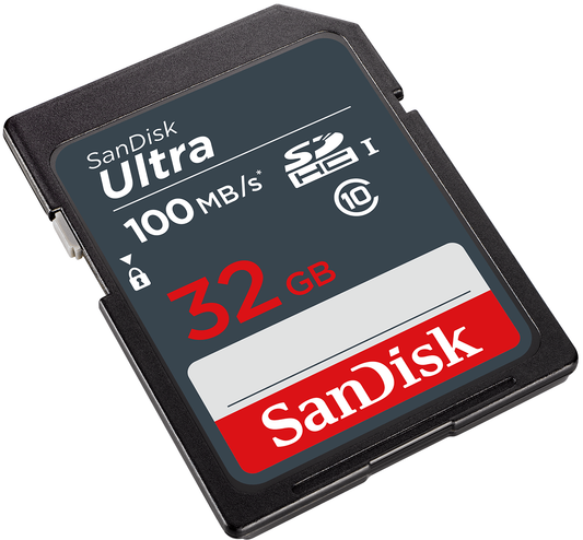 SanDisk Ultra SDHC Geheugenkaart, 32Gb, Klasse 10 SDSDUNR-032G-GN3IN