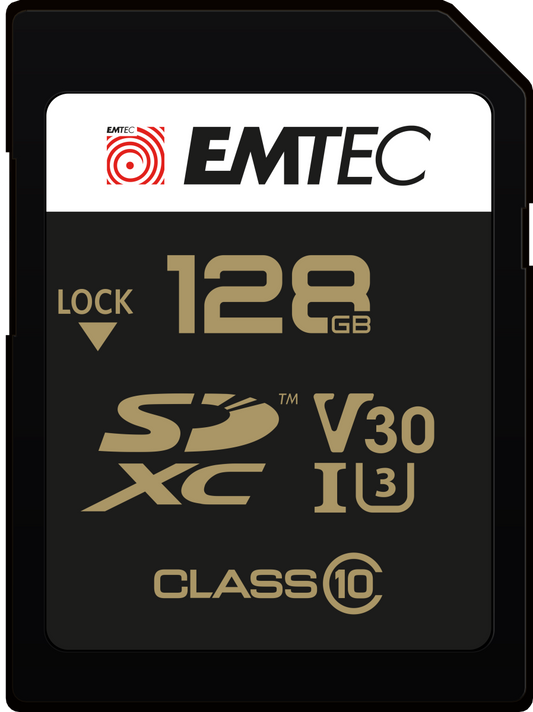 SDXC Geheugenkaart Emtec SpeedIn Pro, 128Gb, Klasse 10 / UHS-1 U3 ECMSD128GXC10SP