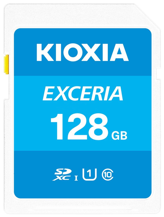 SDXC Geheugenkaart KIOXIA Exceria, 128Gb, Klasse 10 / UHS-1 U1